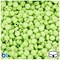 BeadTin Green Opaque 7mm Coin Plastic Alpha Beads - White Letter Mix (250pcs)